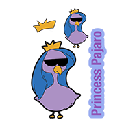 Princess Pajaro Waterproof Stickers - Basic Set